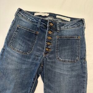 Pilcro and the Letterpress High-Rise Denim Leggings Jeans Size 28 Anthropologie